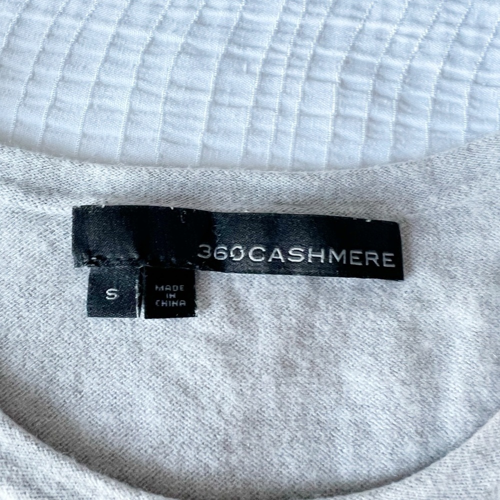 360 Cashmere Gray Sleeveless 'Sunday'  Cashmere Blend Top - Picture 6 of 6